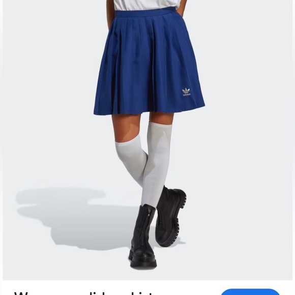 Adidas Pleated Blue Skirt NWOTS - Picture 3 of 10